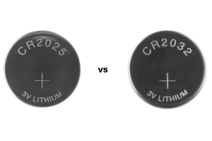 CR2025 VS.Cr2032 baterija