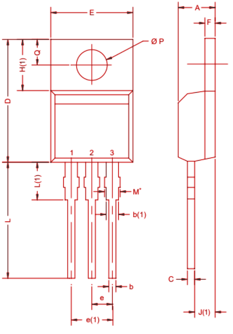 IRF540N Package Outline