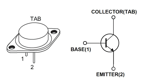 2N3055 Pin Configuration