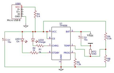 Fig 3 TP4056 module circuit