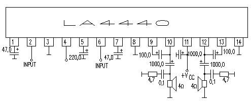 LA4440 Pinout