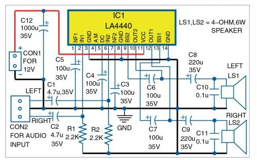 LA4440 Circuit Diagram