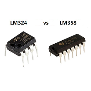 LM324 vs LM358 Op Amp ICs