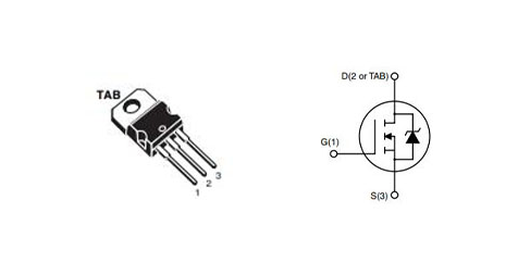 STP55NF06 Pinout