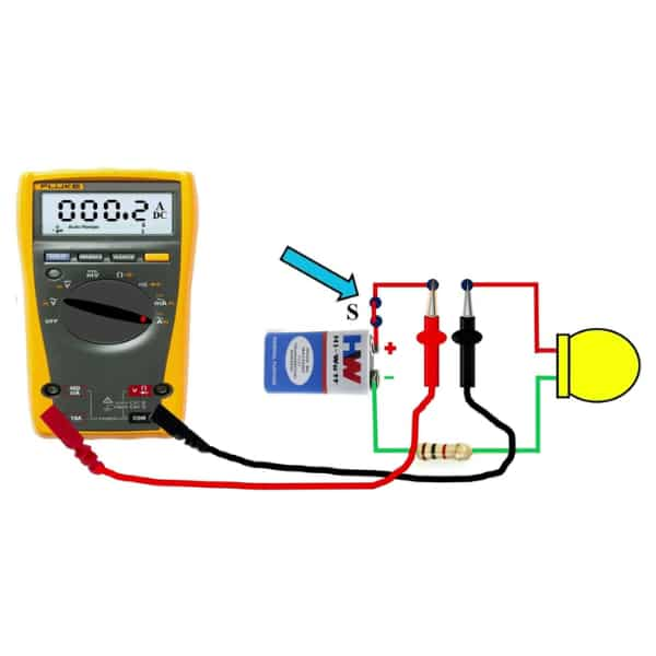 Measuring Current with a Multimeter in a Circuit